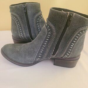 Womens Grey suede ankle boots